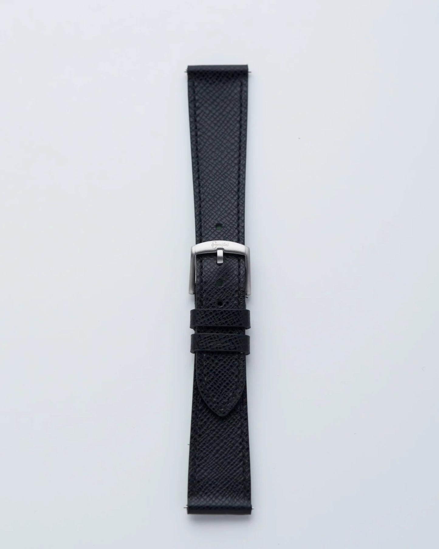 Cinturino in Pelle Saffiano Nero "Capri"