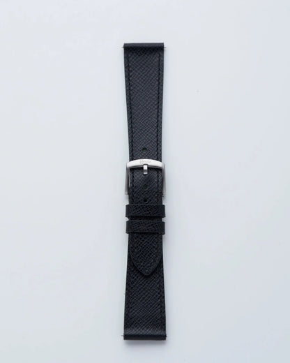 Cinturino in Pelle Saffiano Nero "Capri"