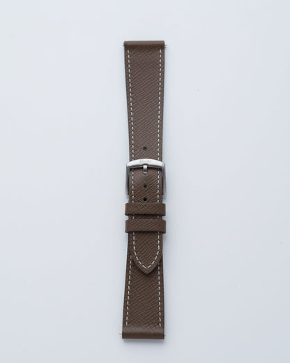 Cinturino in Pelle Saffiano Grigio "Capri"