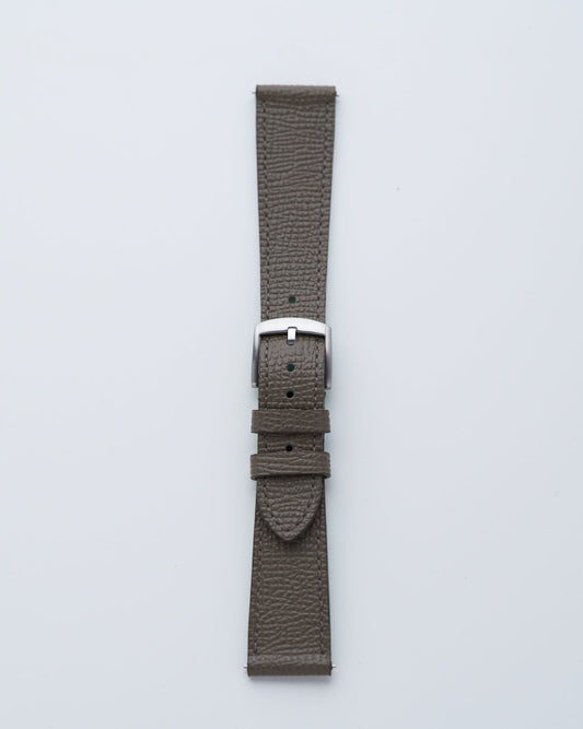 Cinturino in Pelle Martellata Grigio "Milano"