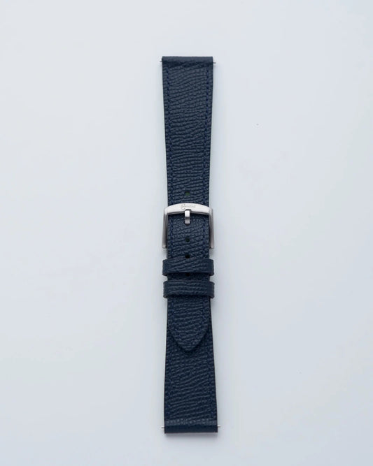 Cinturino in Pelle Martellata Blu "Milano"