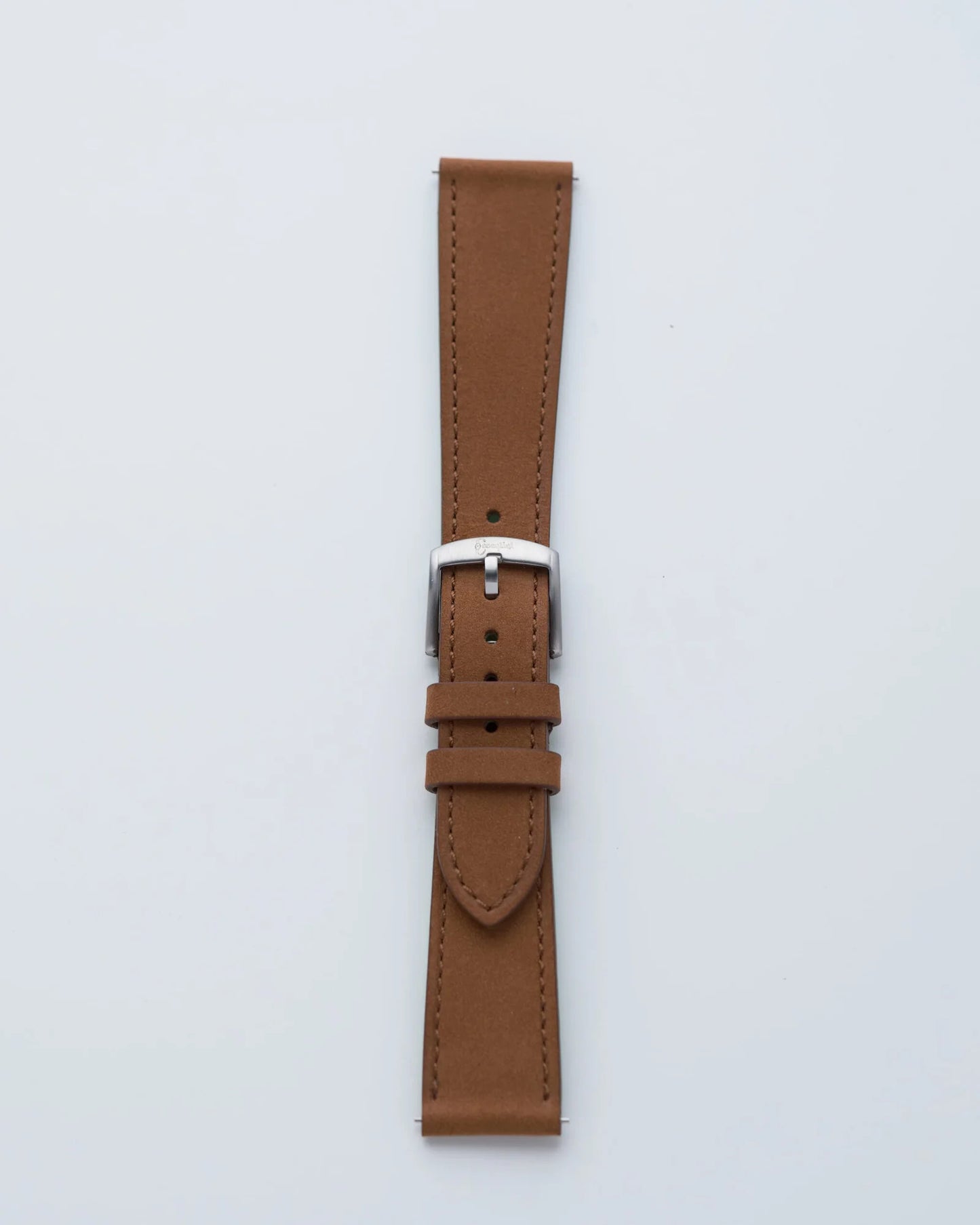 Cinturino In Pelle Scamosciata Marrone Chiaro Roma