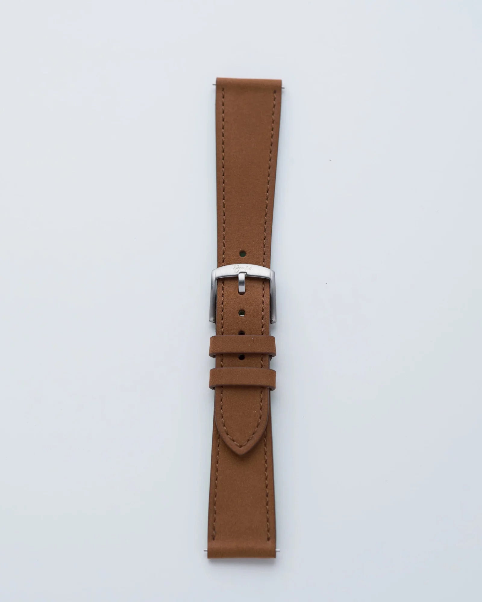 Cinturino In Pelle Scamosciata Marrone Chiaro Roma