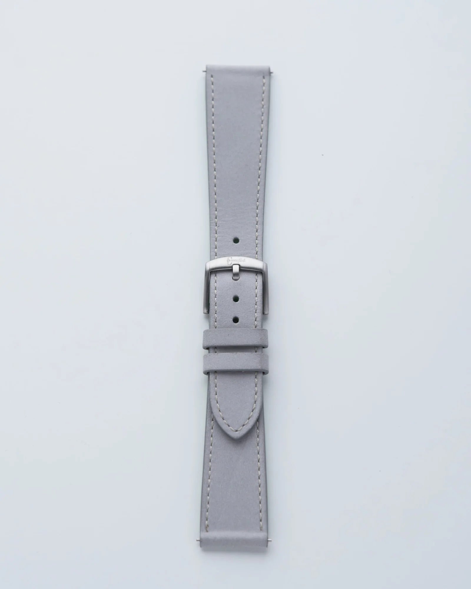 Cinturino in Pelle Scamosciata Grigio "Roma"