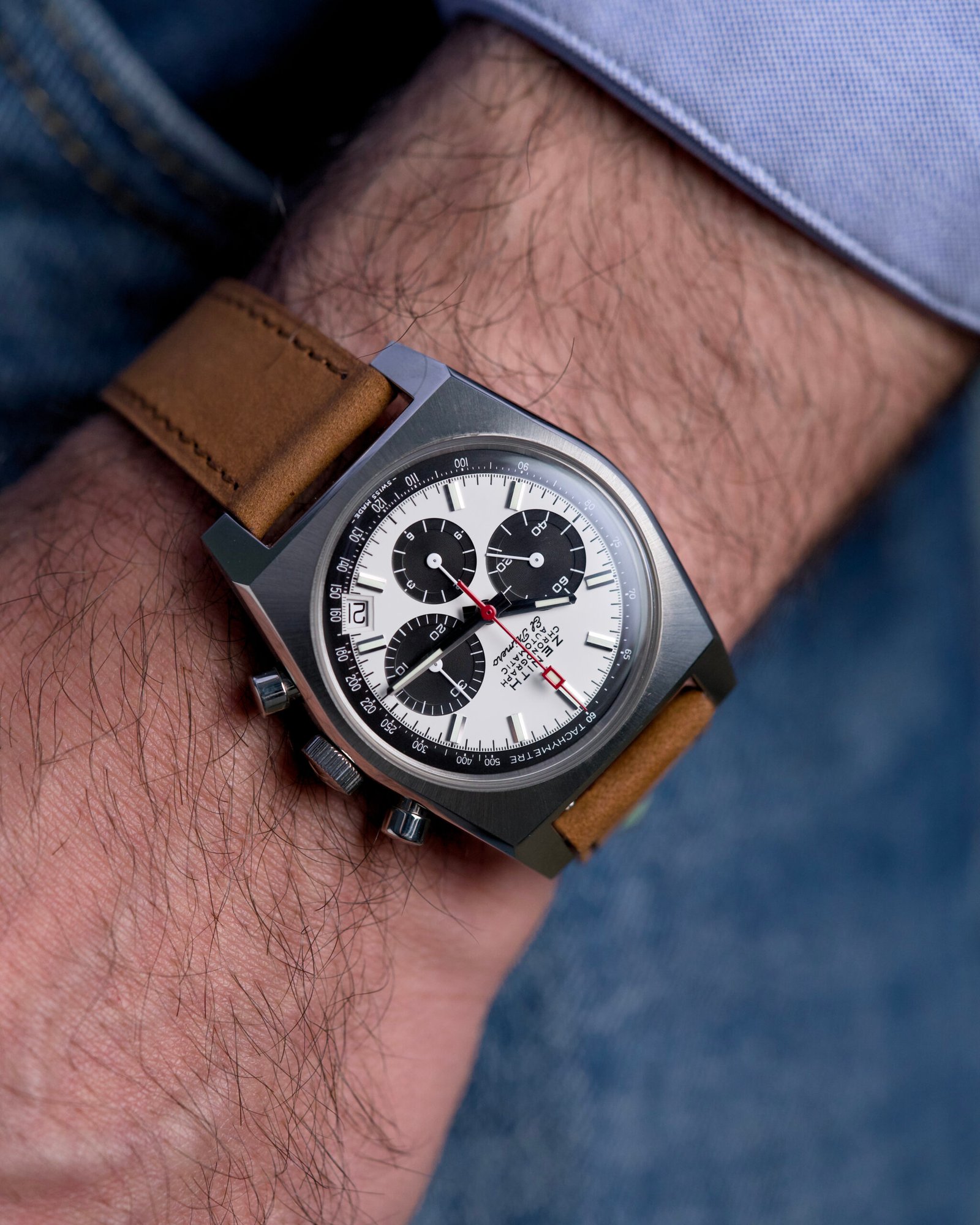 Cinturino In Pelle Scamosciata Marrone Chiaro Roma