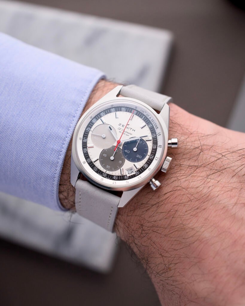 Cinturino in Pelle Scamosciata Grigio "Roma"