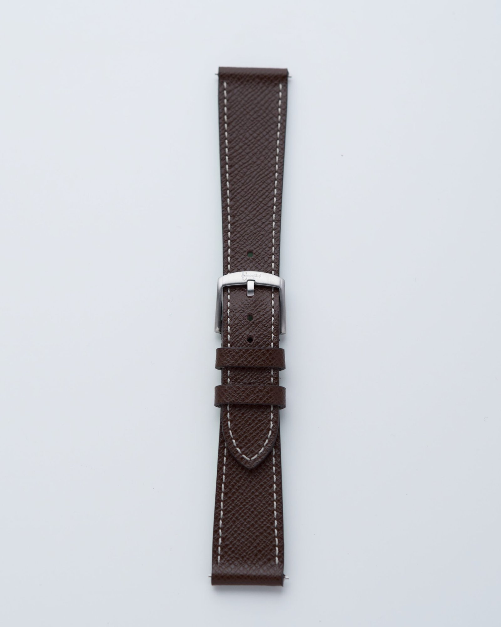 Cinturino in Pelle Saffiano Marrone “Capri”