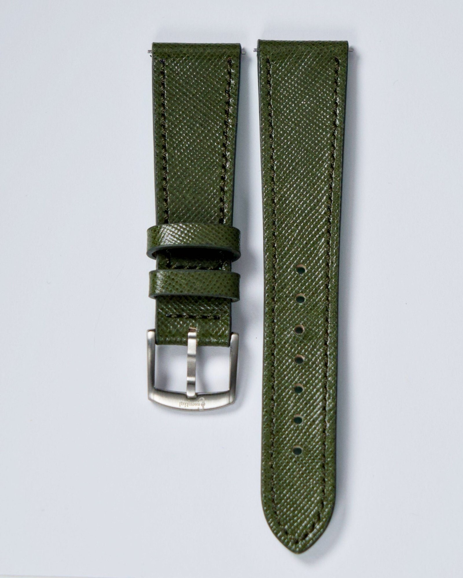 Positano | Pelle Saffiano Verde Militare