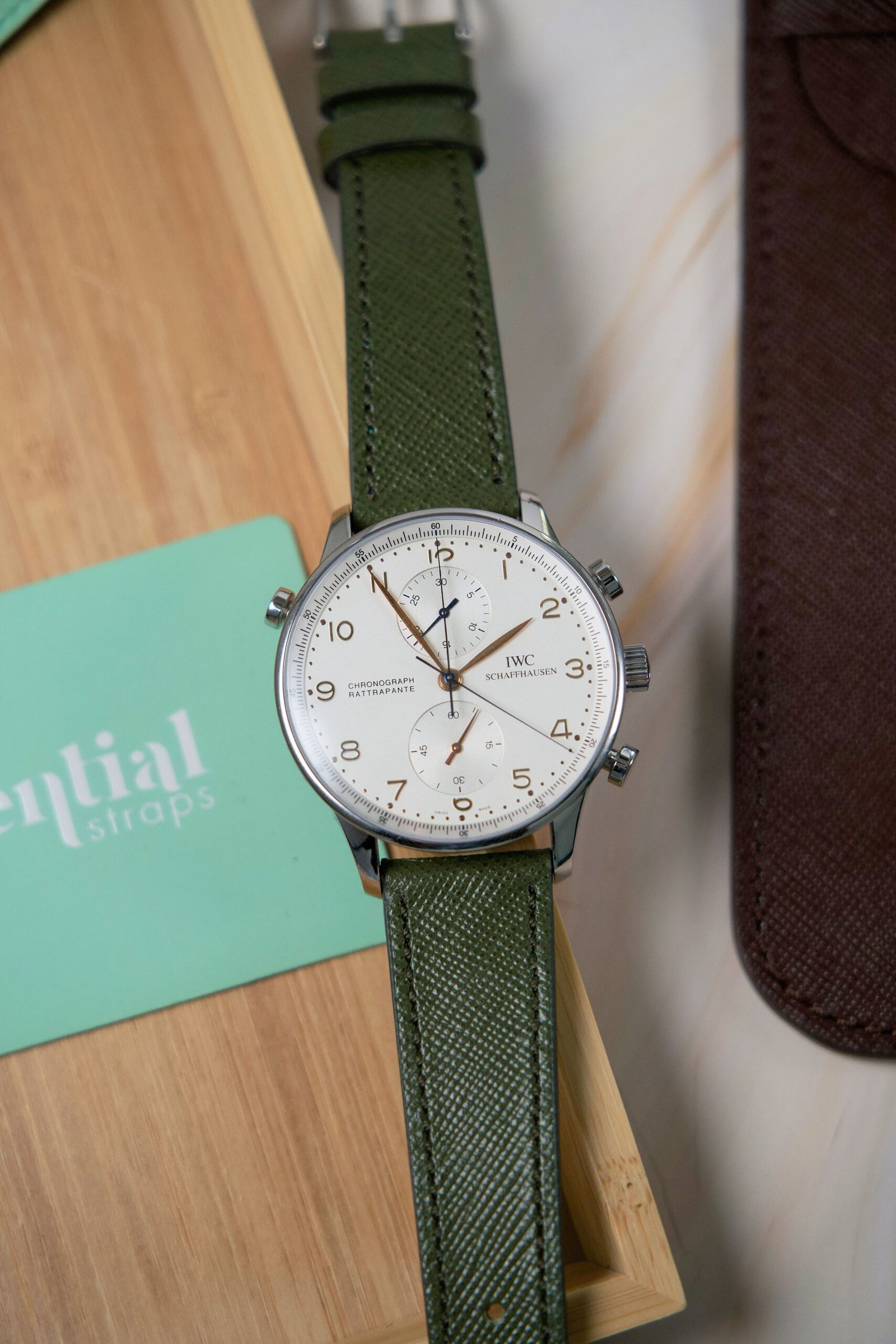 Positano | Pelle Saffiano Verde Militare - immagine 3